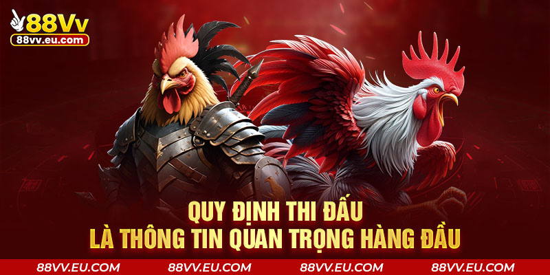 Quy định thi đấu là thông tin quan trọng hàng đầu Quy định thi đấu là thông tin quan trọng hàng đầu